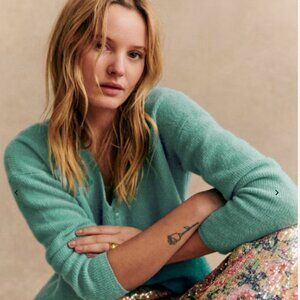 Sezane Light Sage Barry Jumper XXS
